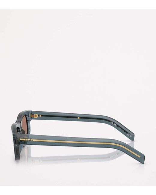 Prada Brown Acetate Pr B11S Sunglasses for men