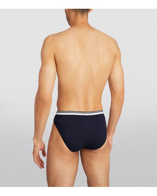 Zimmerli of Switzerland Blue Pure Comfort Briefs for men