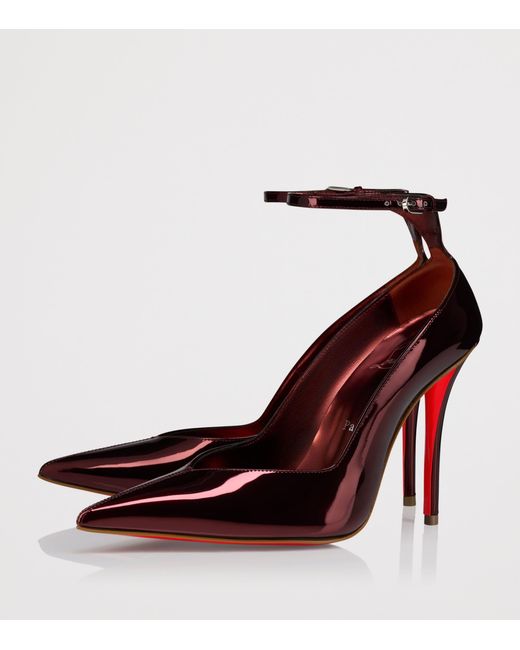 Christian Louboutin Red Erozee Patent Leather Pumps 100