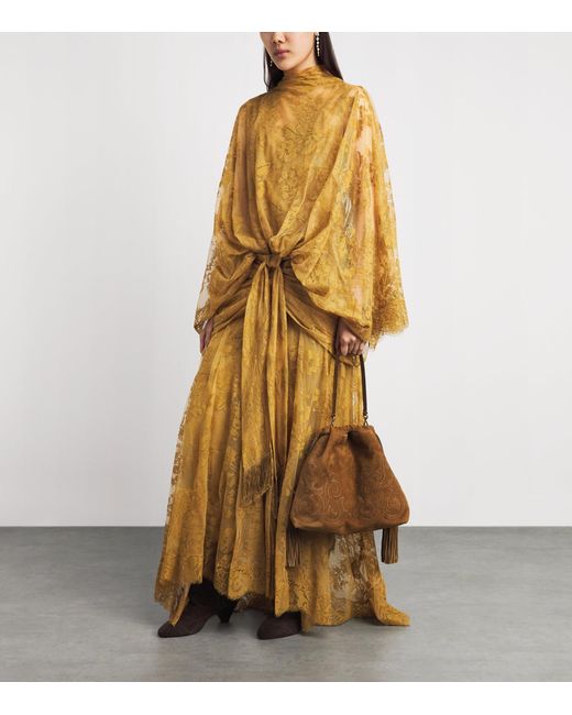 Zimmermann Metallic Lace Ascent Maxi Dress