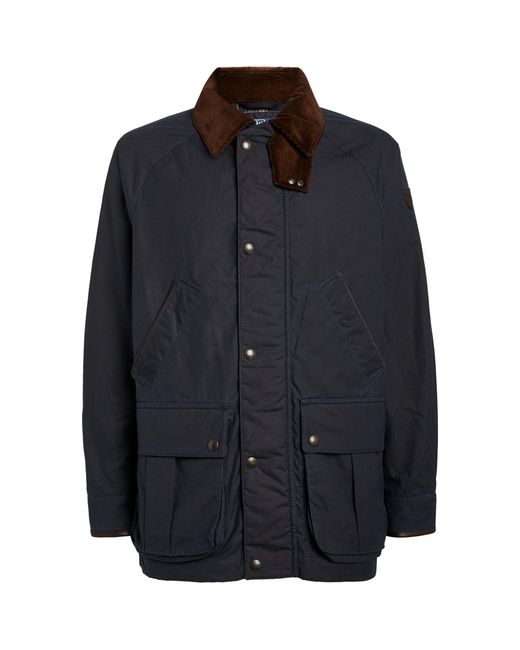 Polo Ralph Lauren Cotton Oilcloth Barn Jacket in Navy (Blue) for Men | Lyst