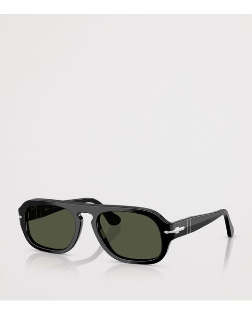 Persol Green Square Pilot Sunglasses