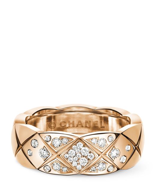 Chanel Metallic Small And Diamond Coco Crush Ring for men