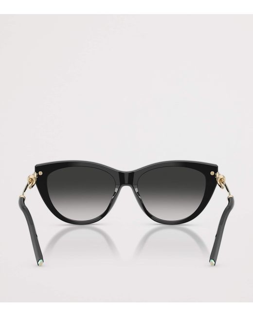 Tiffany & Co Black Acetate Cat Eye Tf4253 Sunglasses