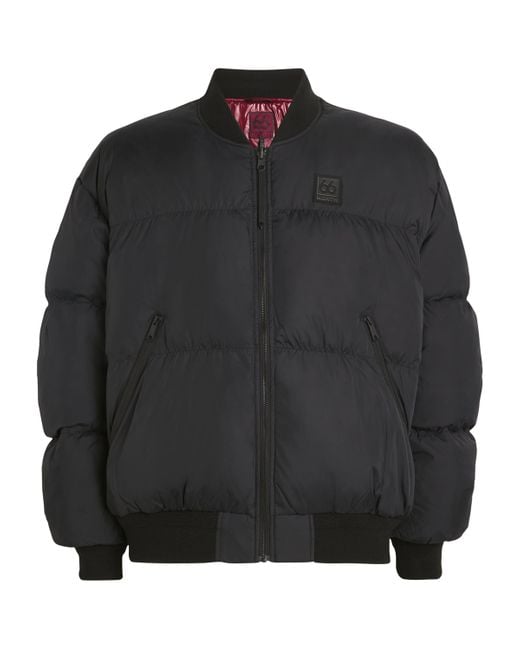 66 North Black Down Dyngja Reversible Bomber Jacket for men