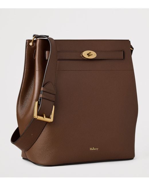 Mulberry Brown Large Leather Islington Bucket Bag