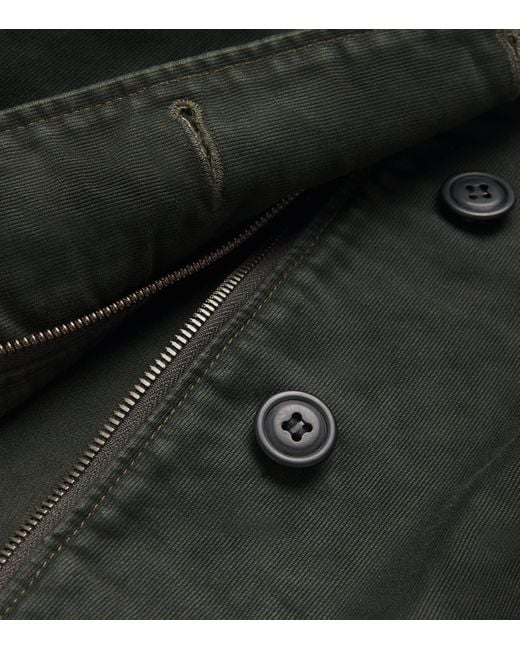 Ralph Lauren Black Double Rl Cotton N-1 Deck Jacket for men