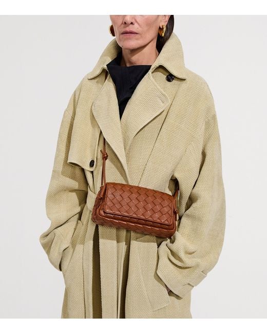Bottega Veneta Brown Leather Notturno Cross-Body Bag