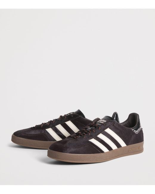 Adidas Brown X Wales Bonner Pony Hair Gazelle Sneakers for men