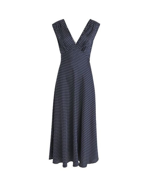 Doen Blue Silk-Blend Tahlia Mini Dress