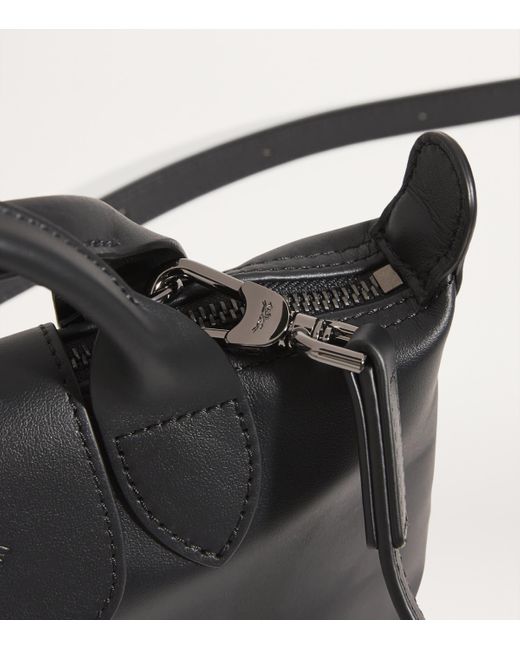 Longchamp Black Extra-Small Leather Le Pliage Xtra Handbag