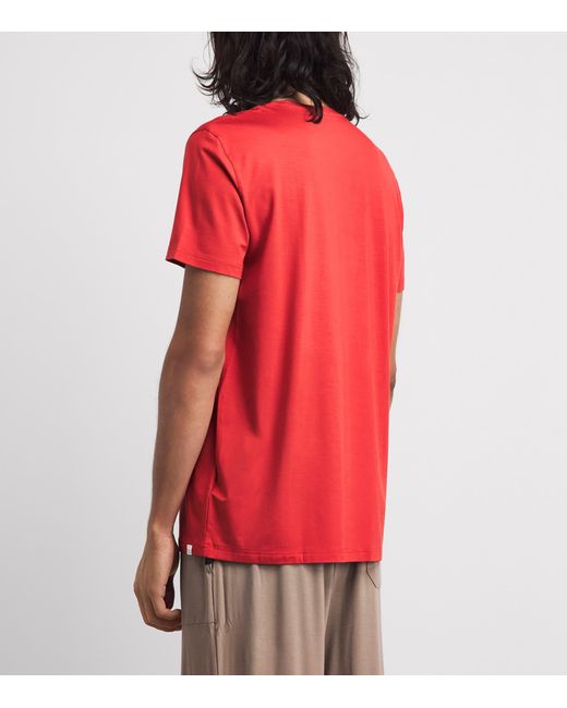 Derek Rose Red Basel Lounge T-Shirt for men