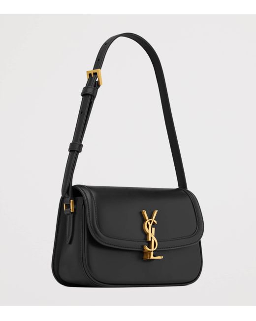 Saint Laurent Black Mini Leather Solferino Satchel