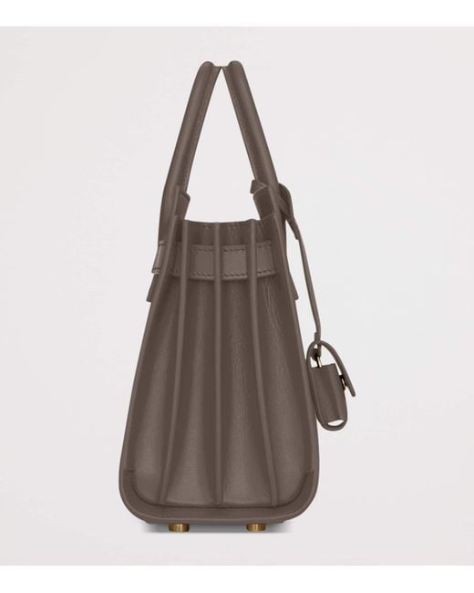 Saint Laurent Brown Nano Sac De Jour Tote Bag