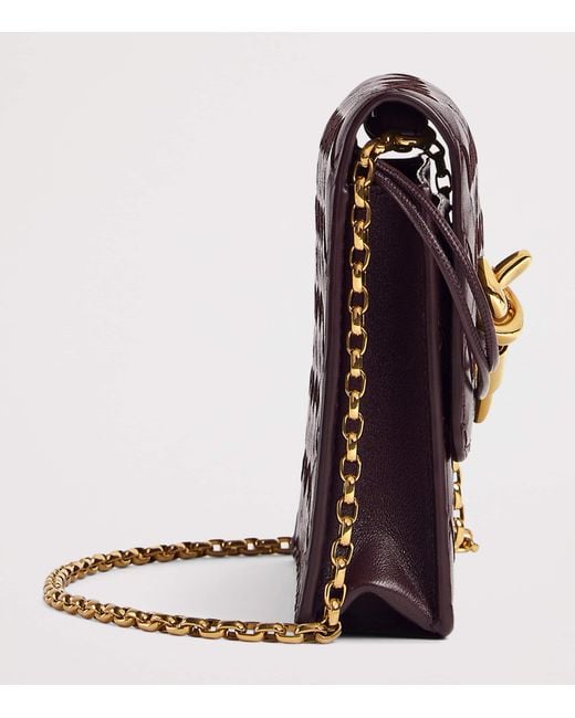 Bottega Veneta Purple Leather Andiamo Cross-Body Bag
