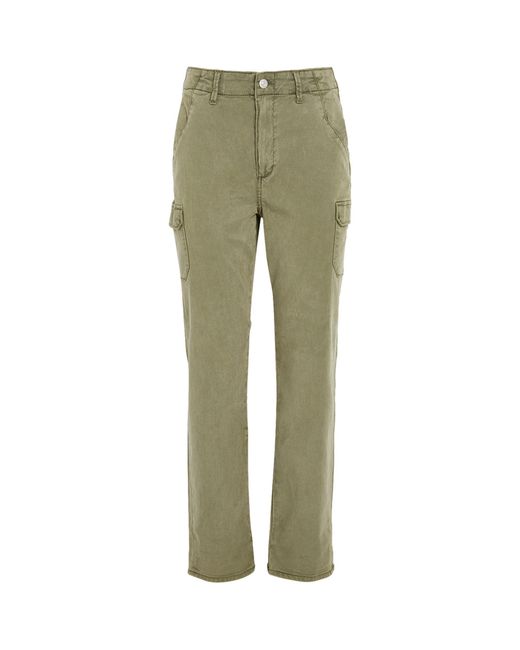 PAIGE Drew Cargo Trousers in Green | Lyst Canada