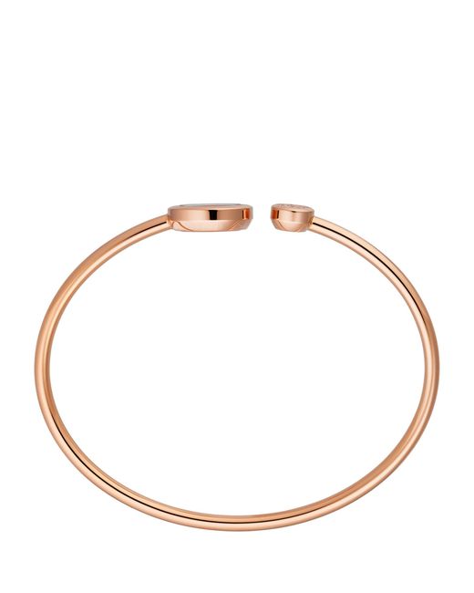 Chopard White Medium Rose And Diamond Happy Spirit Bangle