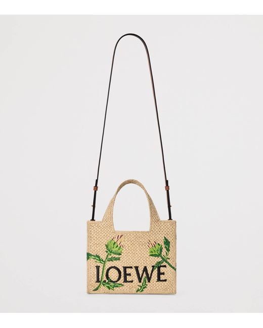 Loewe Green X Paula's Ibiza Small Font Artichoke Tote Bag