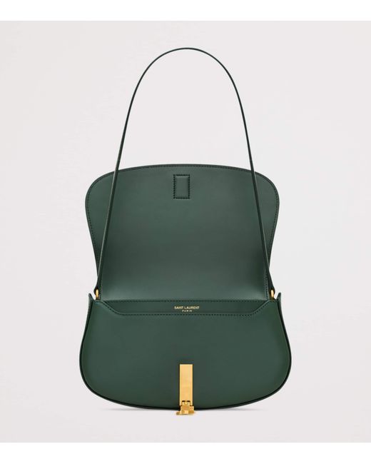 Saint Laurent Green Mini Leather Voltaire Shoulder Bag