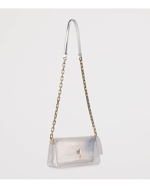 Christian Louboutin Gray Bettina Transparent Clutch Bag