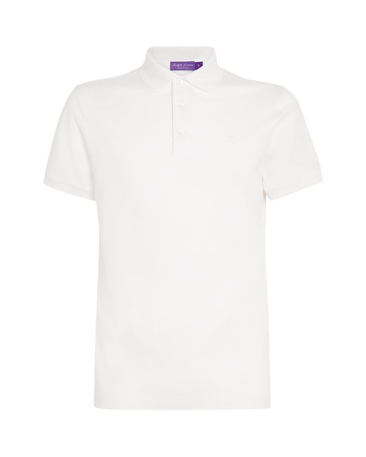 Ralph Lauren White Cotton Piqué Polo Shirt for men