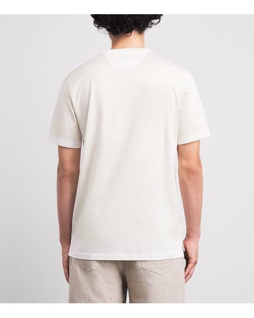 Paul Smith White Signature Stripe Pocket T-Shirt for men