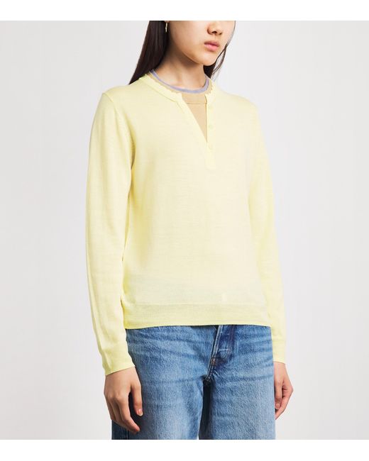 Claudie Pierlot Yellow Wool Layered Sweater
