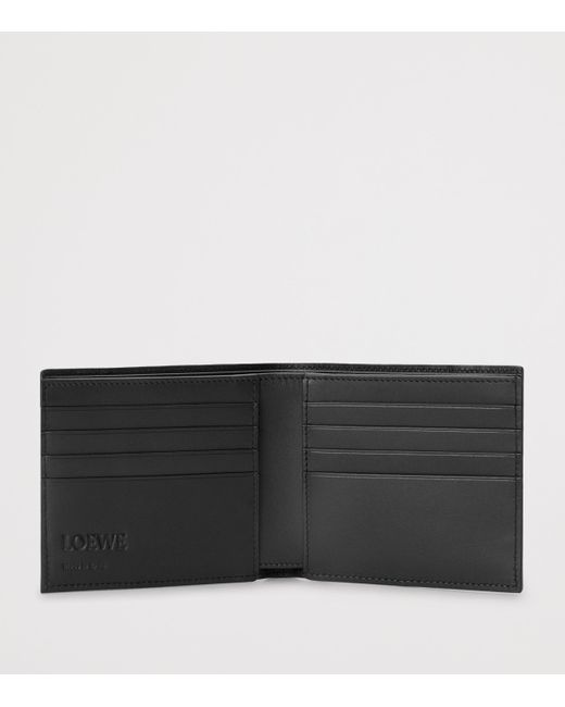 Loewe Black Leather Puzzle Edge Wallet for men