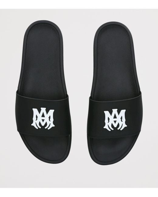 Amiri Black Ma Pool Slides for men