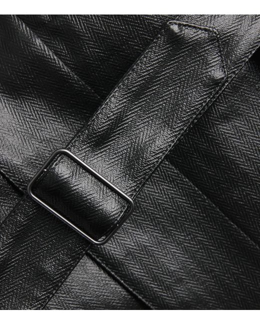 Maison Margiela Black Cotton Coated Caban Jacket