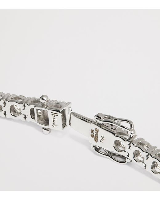 Harrods White And Diamond Tennis Bracelet