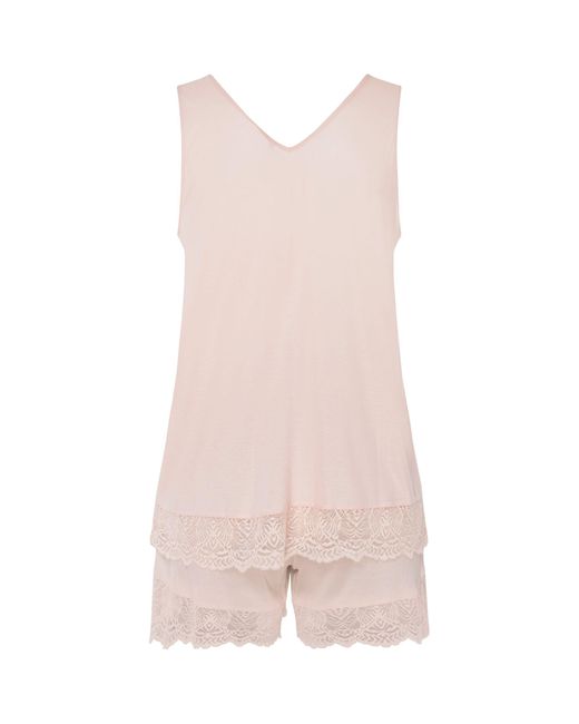 Hanro Pink Josephine Short Pyjama Set