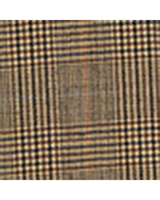 Saint Laurent Gray Wool Check Flared Trousers