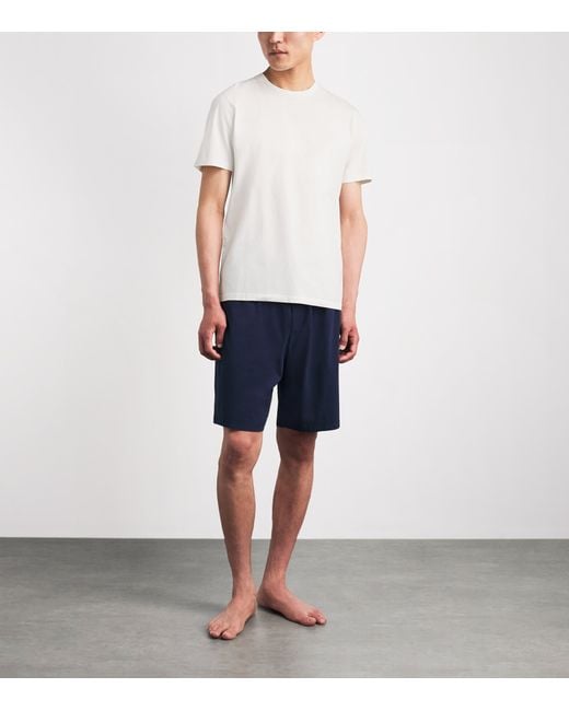 Harrods White Cotton T-Shirt for men