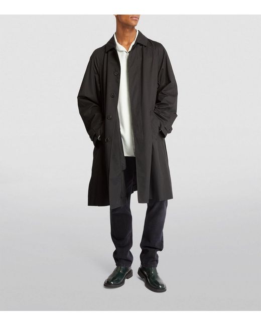 The Row Black Cotton-blend Clayton Coat for men