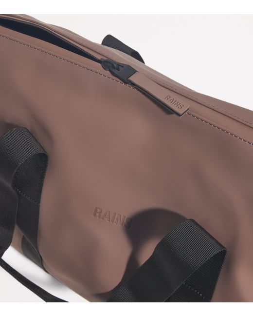 Rains Brown Small Waterproof Hilo Weekend Bag for men