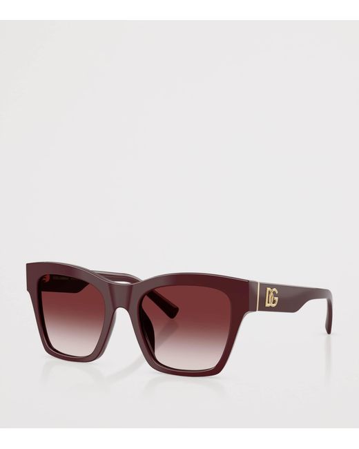 Dolce & Gabbana Purple Square Sunglasses