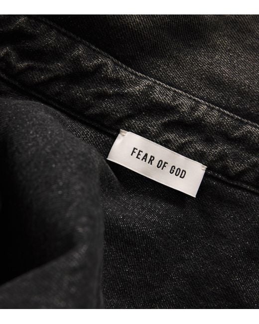 Fear Of God Black Denim Overshirt for men