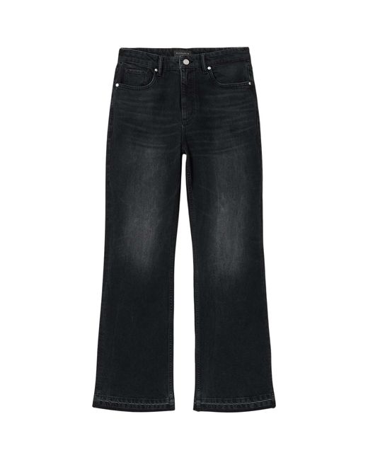 AllSaints Blue Bootcut Fable Mid-Rise Jeans