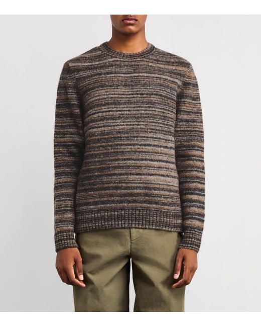 Barbour Brown Wool-Blend Pately Sweater for men