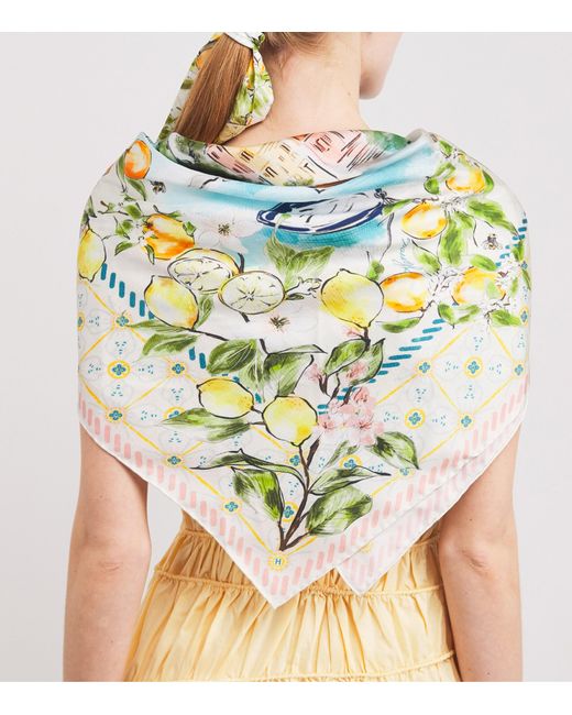 Harrods Metallic Silk High Summer Scarf