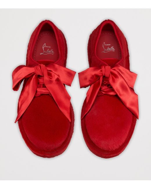 Christian Louboutin Red Derloon Derby Shoes for men