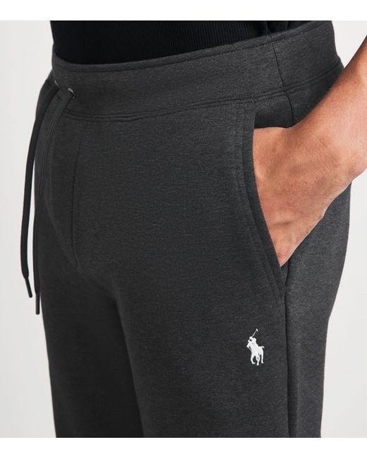 Polo Ralph Lauren Black Knitted Polo Pony Sweatpants for men