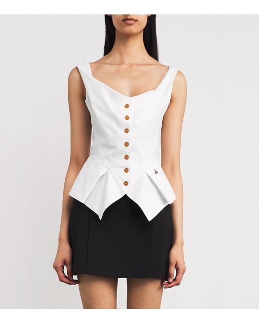 Vivienne Westwood White Monday Corset Top