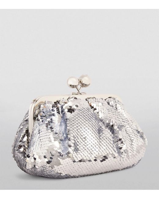 Weekend by Maxmara Metallic Small Sequinned Pasticcino Bag