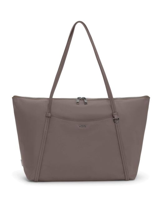Tumi Brown Voyageur Q Tote Bag