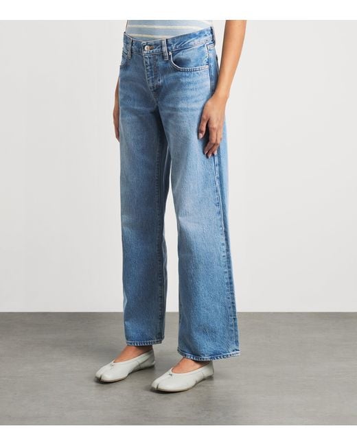 FRAME Blue The Saturday Straight Jeans