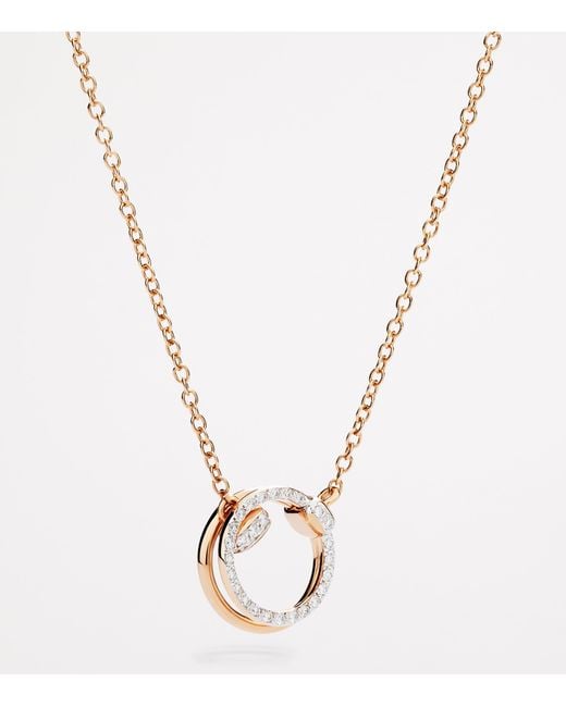 Pomellato Metallic And Diamond Together Necklace