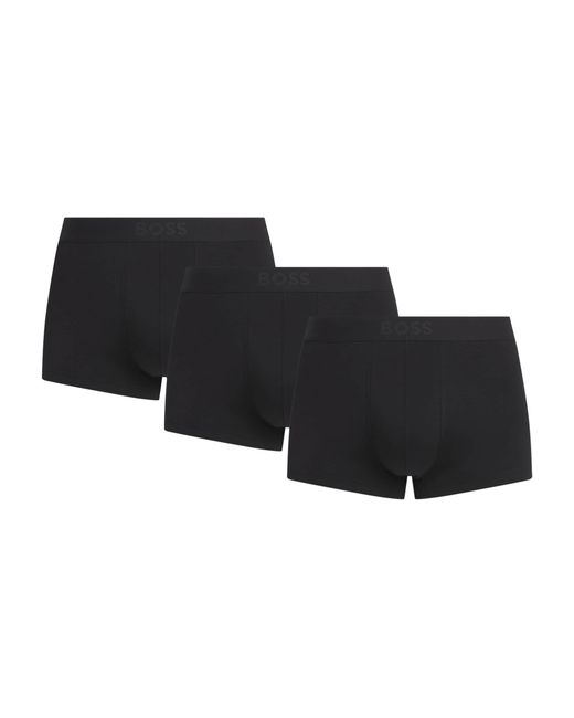 Boss Brown Stretch-Organic Cotton Trunks for men