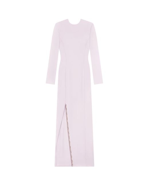 Givenchy Pink Draped Embellished Maxi Dress